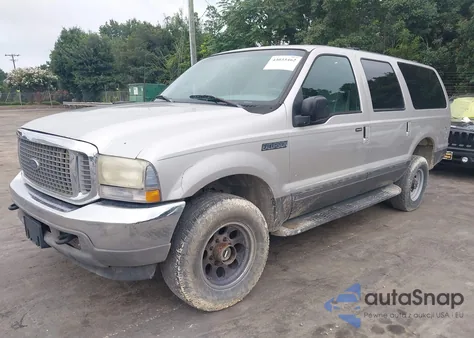 2002 Ford Excursion Xlt из США, поврежденный, VIN 1FMNU41S72ED63477